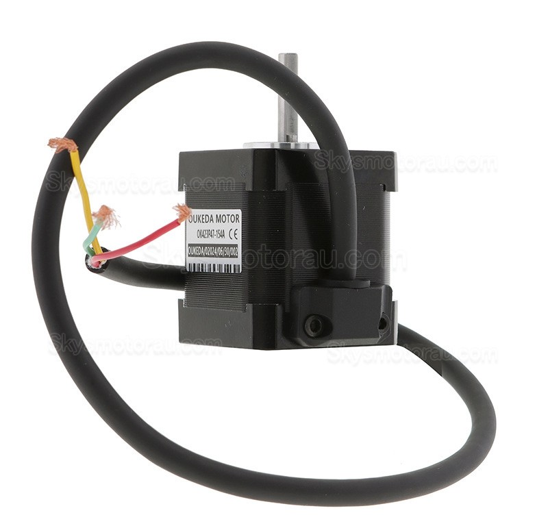 Oukeda NEMA 17 Bipolar Stepper Motor OK423P47-154A 32Ncm 3 Phase 1.5A 1.2 Deg 3 Wires